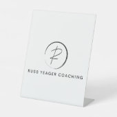 Russ Yeager Coaching Signature Logo Sockelschild (Vorderseite)