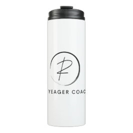 Russ Yeager Coaching Signature Logo Thermosbecher