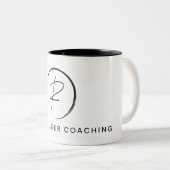 Russ Yeager Coaching Signature Logo Zweifarbige Tasse (VorderseiteRechts)
