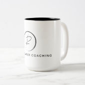 Russ Yeager Coaching Signature Logo Zweifarbige Tasse (VorderseiteRechts)