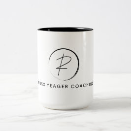 Russ Yeager Coaching Signature Logo Zweifarbige Tasse
