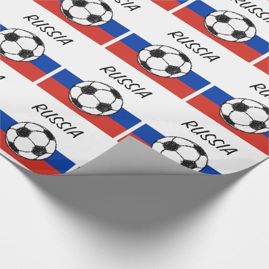 Russa Flag | Fußball-Sketch Geschenkpapier (Ecke)