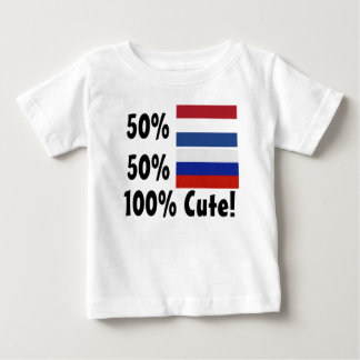 Russe 100% 50% Holländer-50% niedlich Baby T-shirt