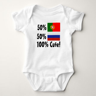Russe 100% 50% Portugiese-50% niedlich Baby Strampler