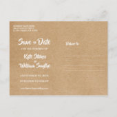 Russe Kraft Gold Herzkalender Ankündigungspostkarte (Rückseite)