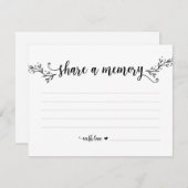 Russe Kraft teilen Speicherkarte Einladung (Vorne/Hinten)