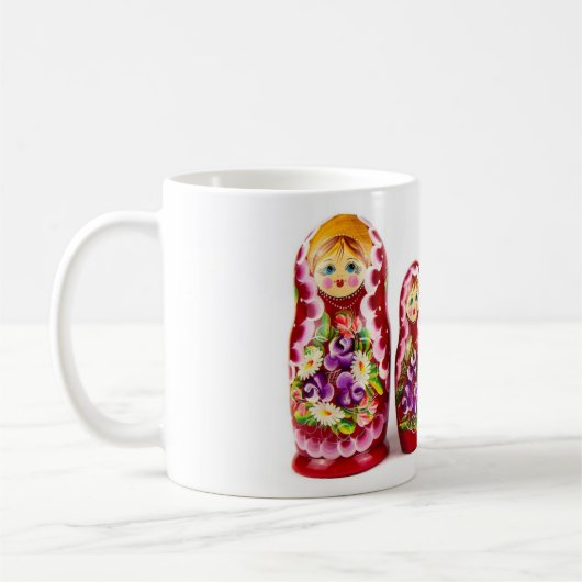 Russe Matryoshkan Kaffeetasse (Links)