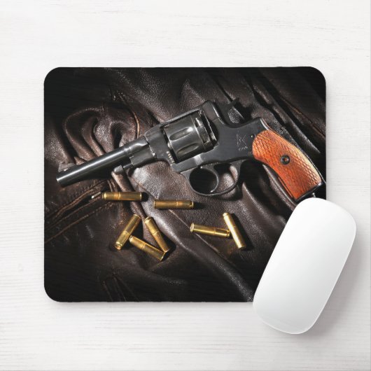 Russe Nagant Revolver 1895 Mousepad (Mit Mouse)