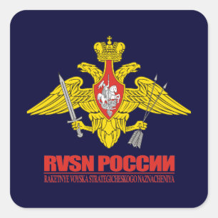 Russe-strategische Flugtruppen Quadratischer Aufkleber