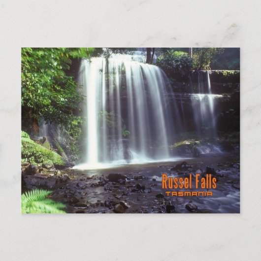 Russel Fall, Tasmanien, Australien Postkarte (Vorderseite)