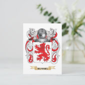 Russel-Wappen (Familienwappen) Postkarte (Stehend Vorderseite)