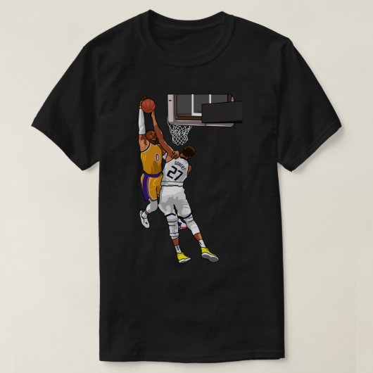 Russel Westbrook Dunk Over Gobert Classic T Shirt (Design vorne)