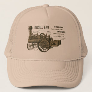 Russell and Company Steam Traction Motor Farm Truckerkappe