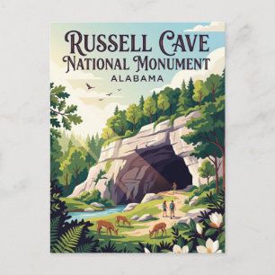 Russell Cave National Monument Alabama Postkarte