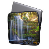 Russell Falls Australia individuelle Name Laptop-Ä Laptopschutzhülle (Vorderseite Links)