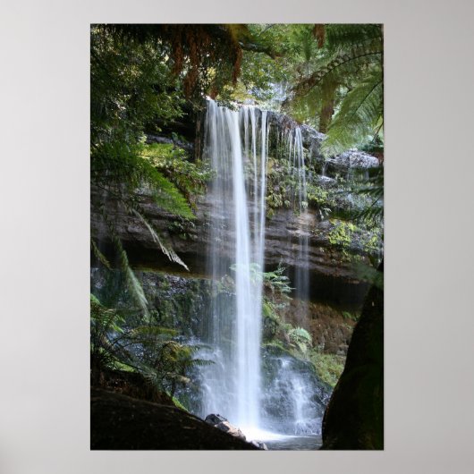 Russell Falls, Tasmania, Australien Poster (Vorne)