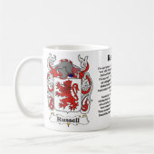 Russell-Familienwappen-Tasse Kaffeetasse (Links)