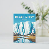 Russell-Gletscher Grönland Postkarte (Stehend Vorderseite)