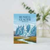 Russell-Gletscher Grönland Postkarte (Stehend Vorderseite)