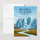 Russell-Gletscher Grönland Postkarte (Vorne/Hinten)