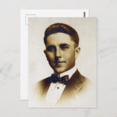 Russell Leonard Swigert 1917 Porträt Postkarte (Vorne/Hinten)