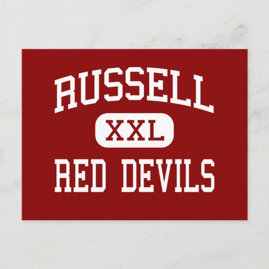 Russell - Red Devils - High - Russell Kentucky Postkarte (Vorderseite)