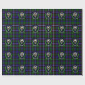 Russell Scottish Clan Tartan & Crest Geschenkpapier (Flach)