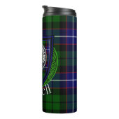 Russell Scottish Clan Tartan & Crest Thermosbecher (Nach rechts gedreht)
