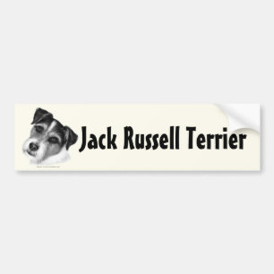 Russell-Terrier des Jack-(Pastor) Autoaufkleber