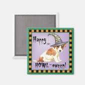 Russell Terrier Hexch Magnet (Vorderseite/Rückseite)