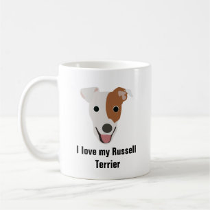Russell-Terrier-Hundekaffee-Tasse - Kaffeetasse