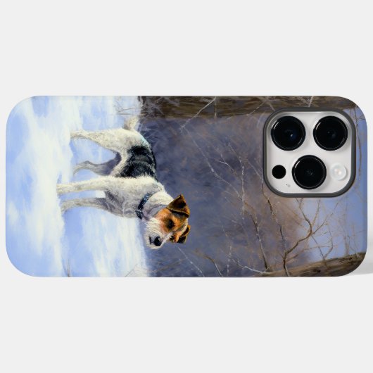 Russell Terrier Let It Snow Christmas Case-Mate iPhone Hülle (Rückseite (Horizontal))