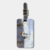 Russell Terrier Let It Snow Christmas Gepäckanhänger (Vorderseite vertikal)