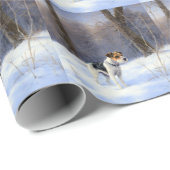 Russell Terrier Let It Snow Christmas Geschenkpapier (Rolleneckpunkt)