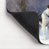 Russell Terrier Let It Snow Christmas Mousepad (Ecke)