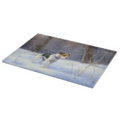 Russell Terrier Let It Snow Christmas Schneidebrett (Ecke)