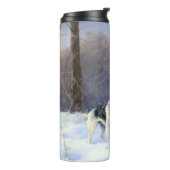 Russell Terrier Let It Snow Christmas Thermosbecher (Nach links gedreht)