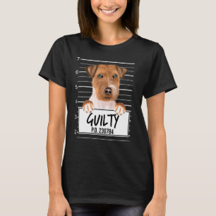 Russell Terrier Mugshot Schuldiger Hund T-Shirt