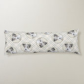 Russell Terrier Painting Rough Original Dog Art Seitenschläferkissen (Rückseite)