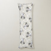 Russell Terrier Painting Rough Original Dog Art Seitenschläferkissen (Rückseite (Vertikal))