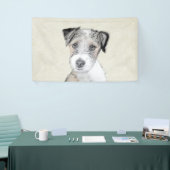 Russell Terrier Rough Painting - Original Dog Art Banner (Messeveranstaltung)