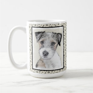 Russell Terrier Rough Painting - Original Dog Art Kaffeetasse