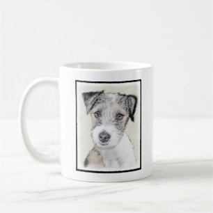 Russell Terrier Rough Painting - Original Dog Art Kaffeetasse