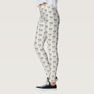 Russell Terrier Rough Painting - Original Dog Art Leggings