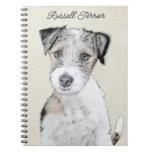 Russell Terrier Rough Painting - Original Dog Art Notizblock