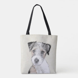 Russell Terrier Rough Painting - Original Dog Art Tasche