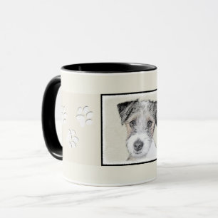 Russell Terrier Rough Painting - Original Dog Art Tasse