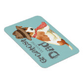 Russell Terrier Vater Magnet (Rechte Seite)