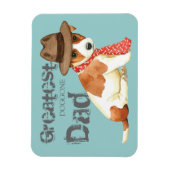 Russell Terrier Vater Magnet (Vertikal)