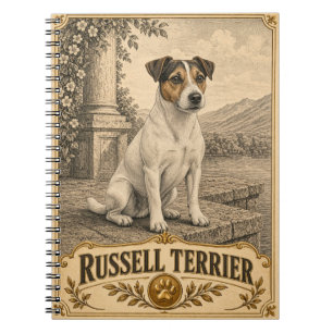 Russell Terrier, Vintage-Heritage-Hund Notizblock
